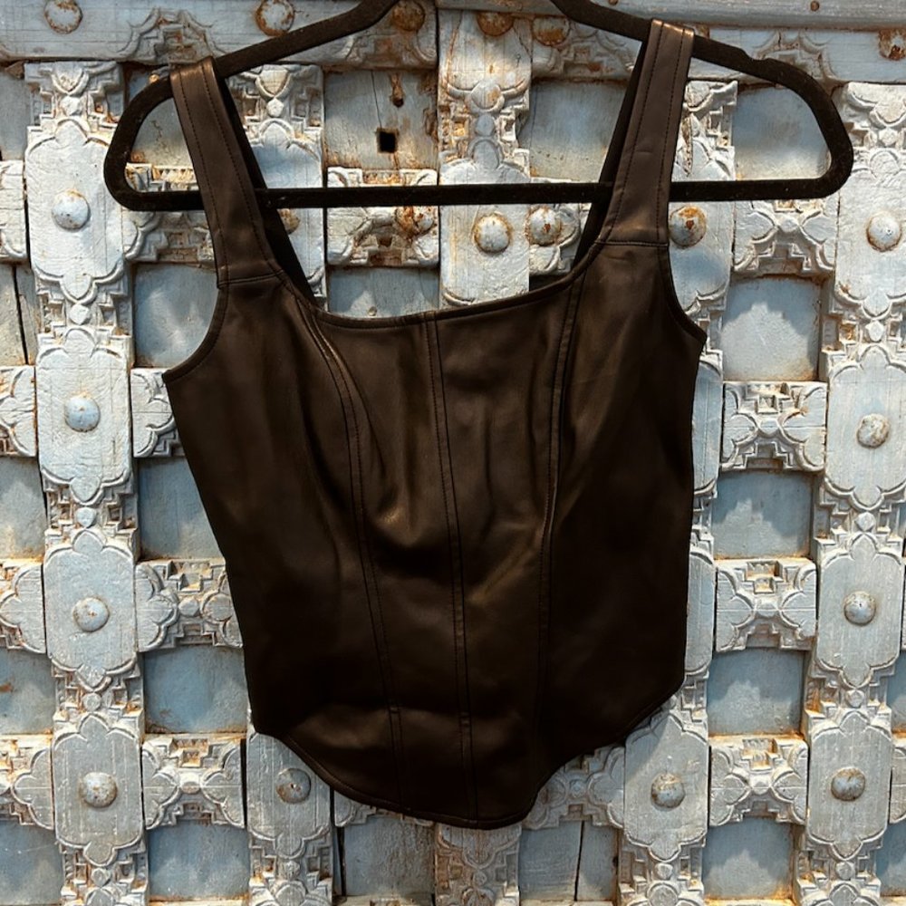 Beyond the Radar pleather top
